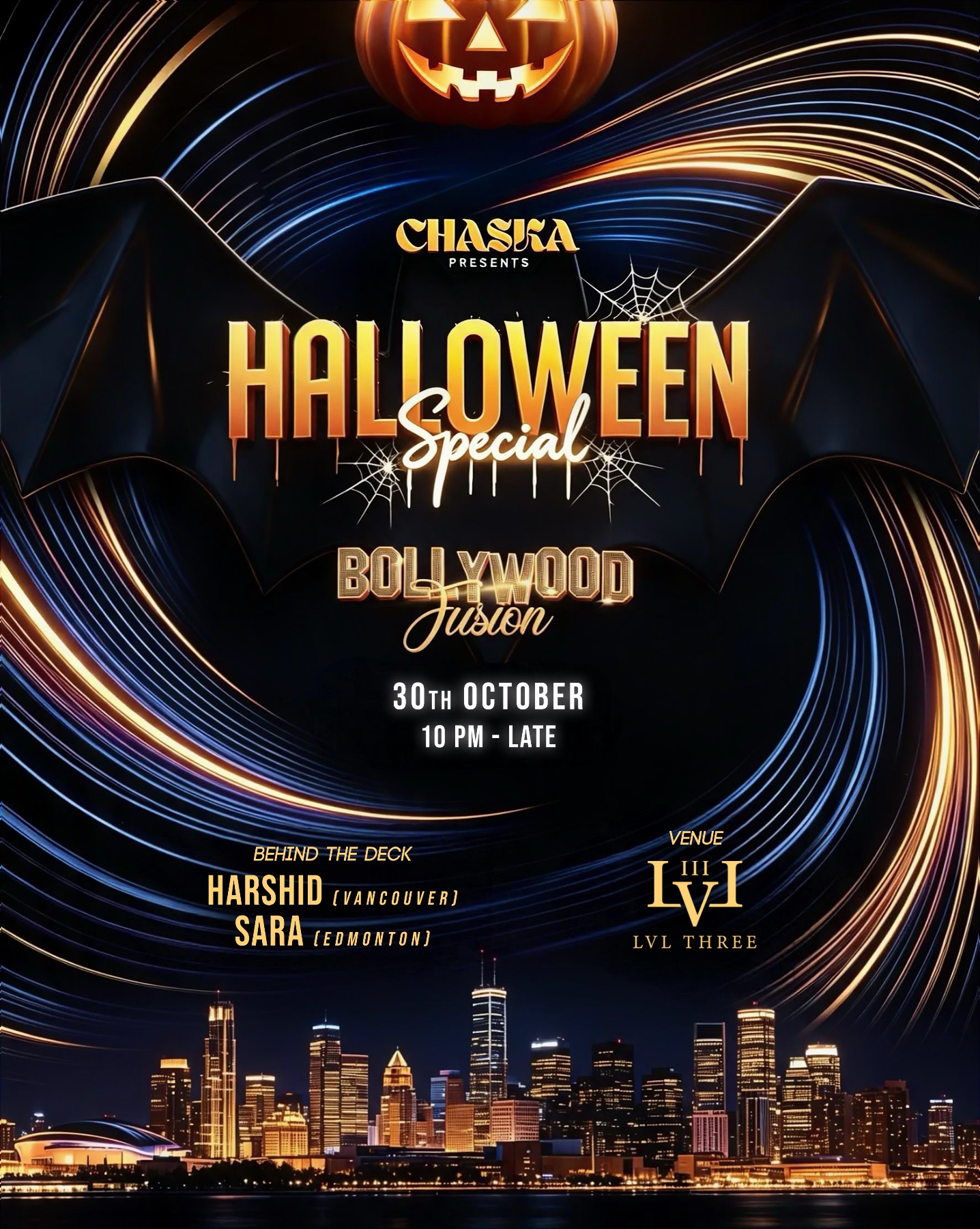 Event poster for Halloween Special, LVL Three, Calgary