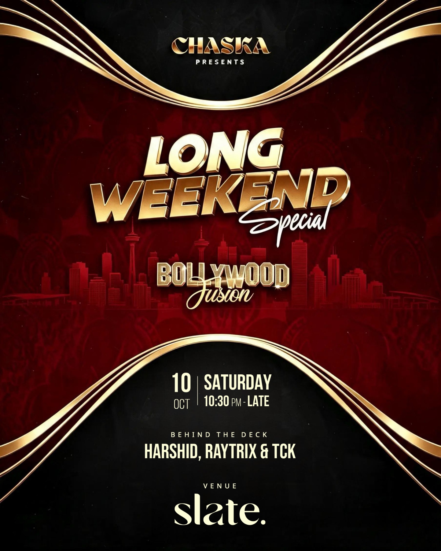Event poster for Long Weekend Special, Slate, Vancouver